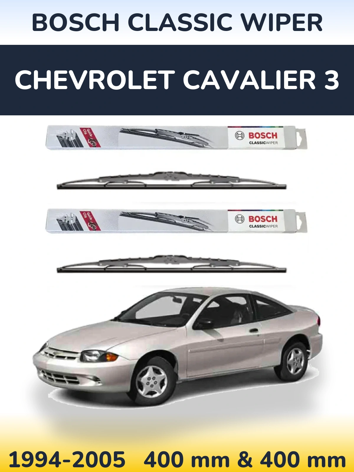 Ștergătoare BOSCH Classic Wiper pentru Chevrolet Cavalier 3