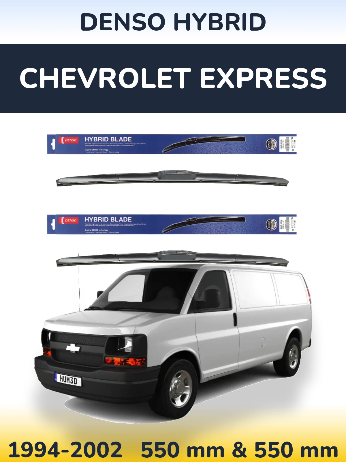 Ștergătoare Denso Hybrid pentru Chevrolet Express