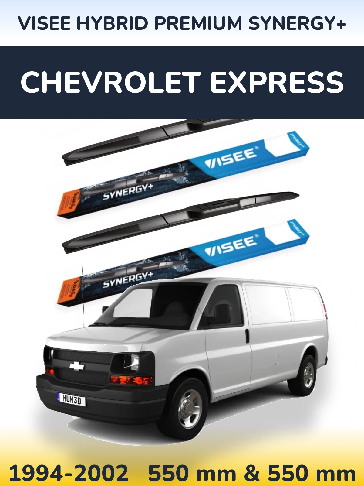 Ștergătoare VISEE HYBRID PREMIUM SYNERGY+ pentru Chevrolet Express