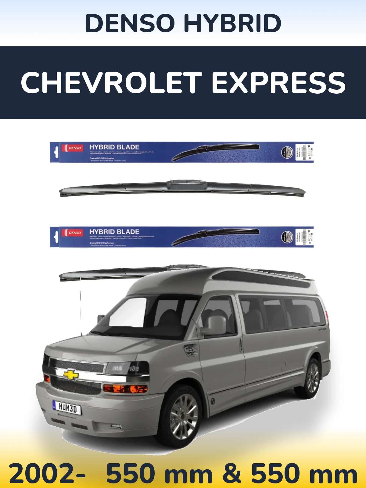 Ștergătoare Denso Hybrid pentru Chevrolet Express