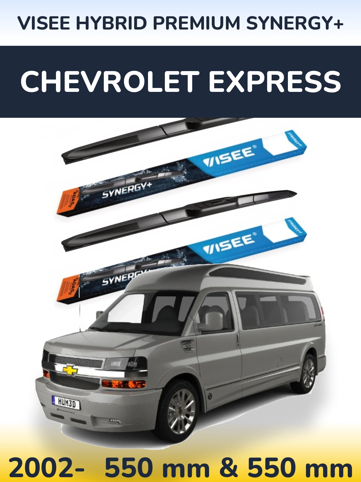 Ștergătoare VISEE HYBRID PREMIUM SYNERGY+ pentru Chevrolet Express