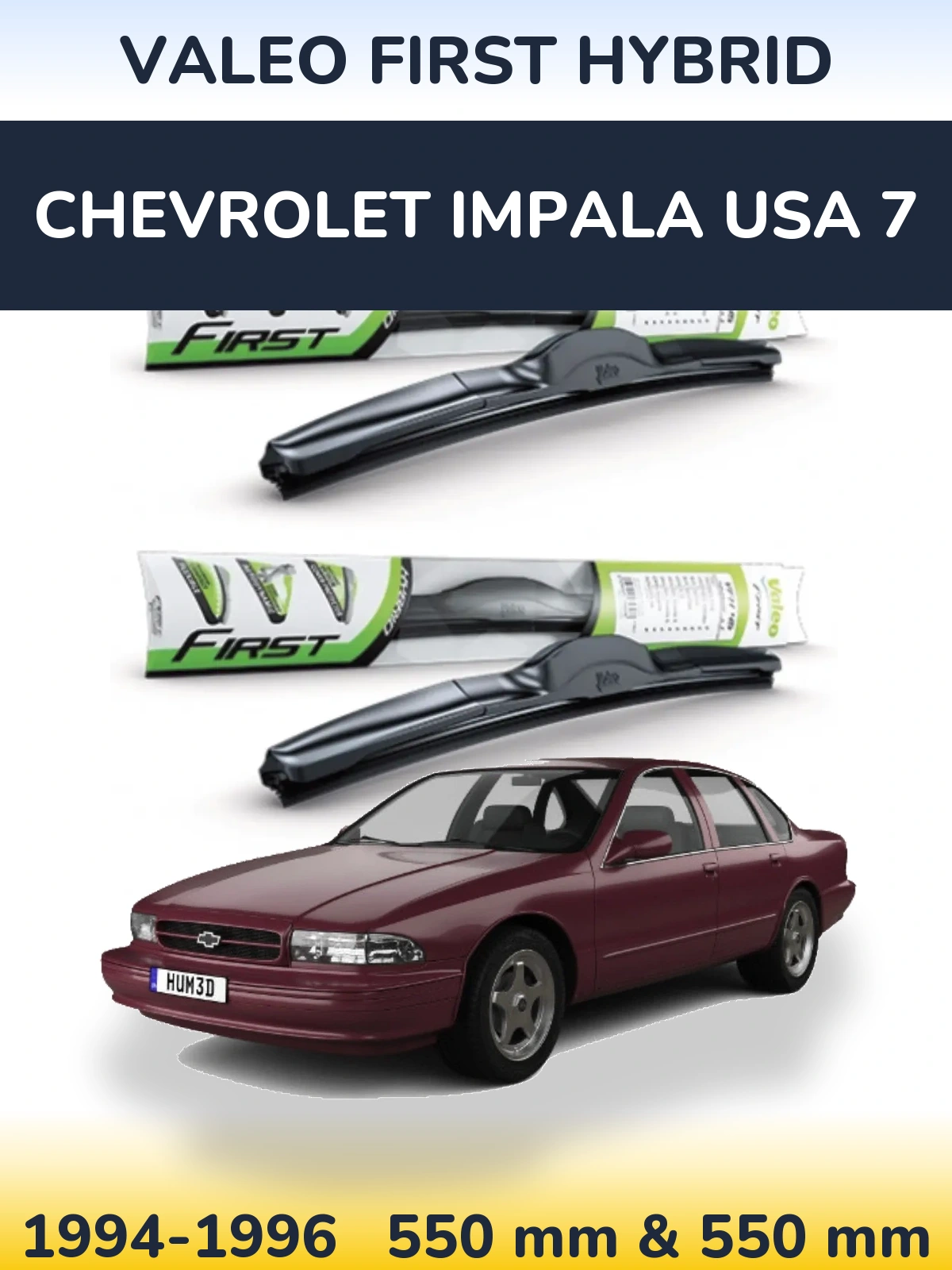 Ștergătoare Valeo First Hybrid pentru Chevrolet Impala USA 7
