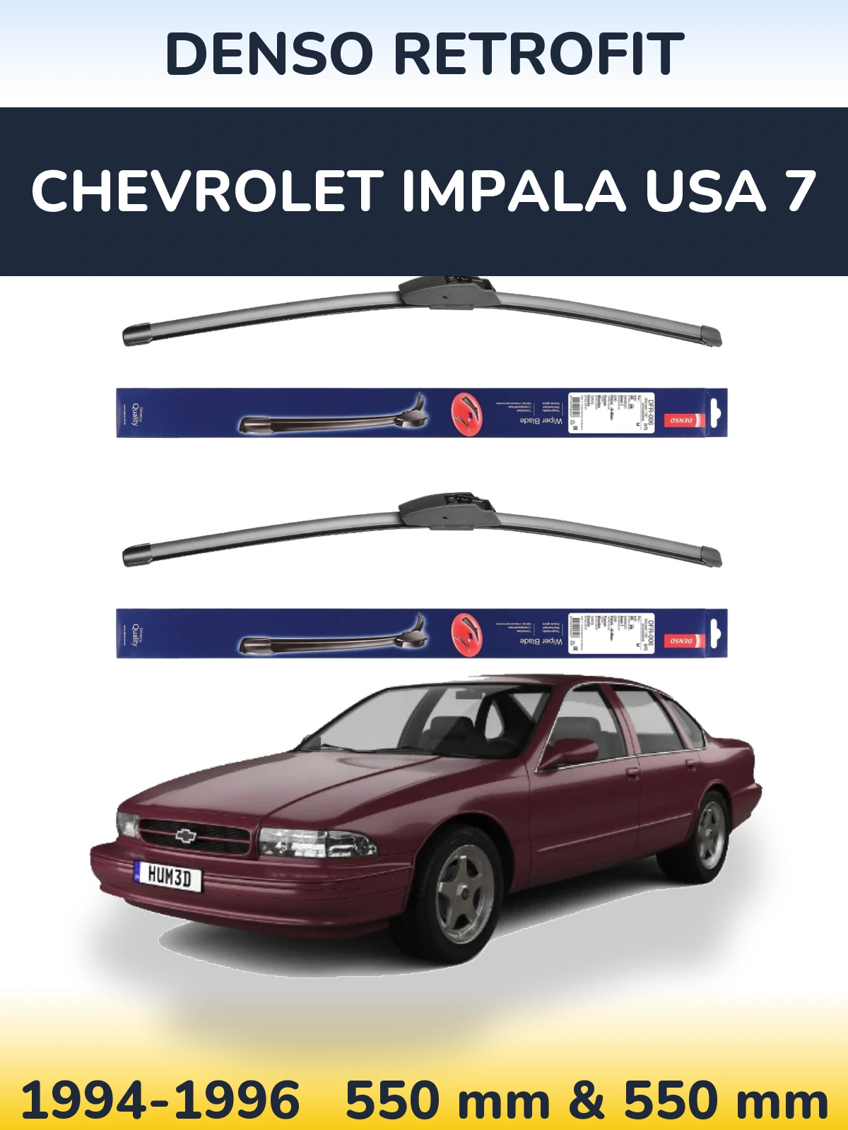 Ștergătoare Denso Retrofit pentru Chevrolet Impala USA 7
