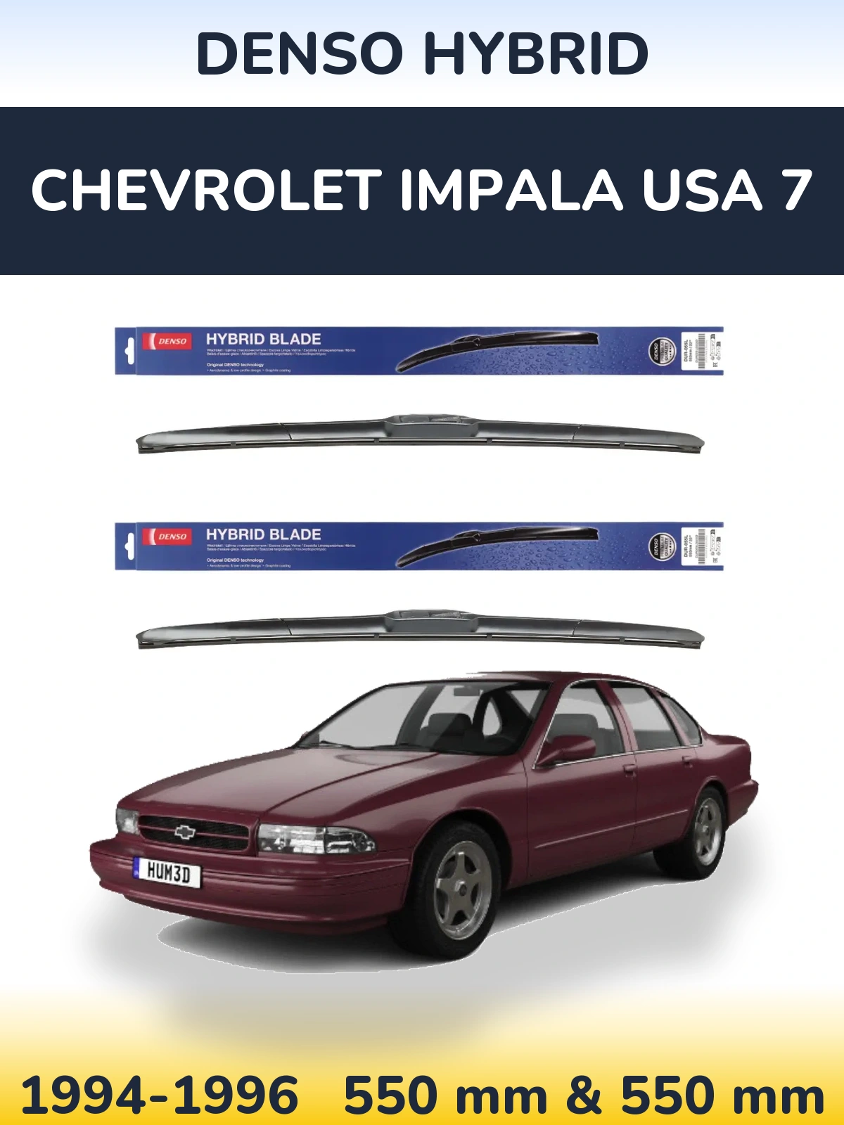 Ștergătoare Denso Hybrid pentru Chevrolet Impala USA 7