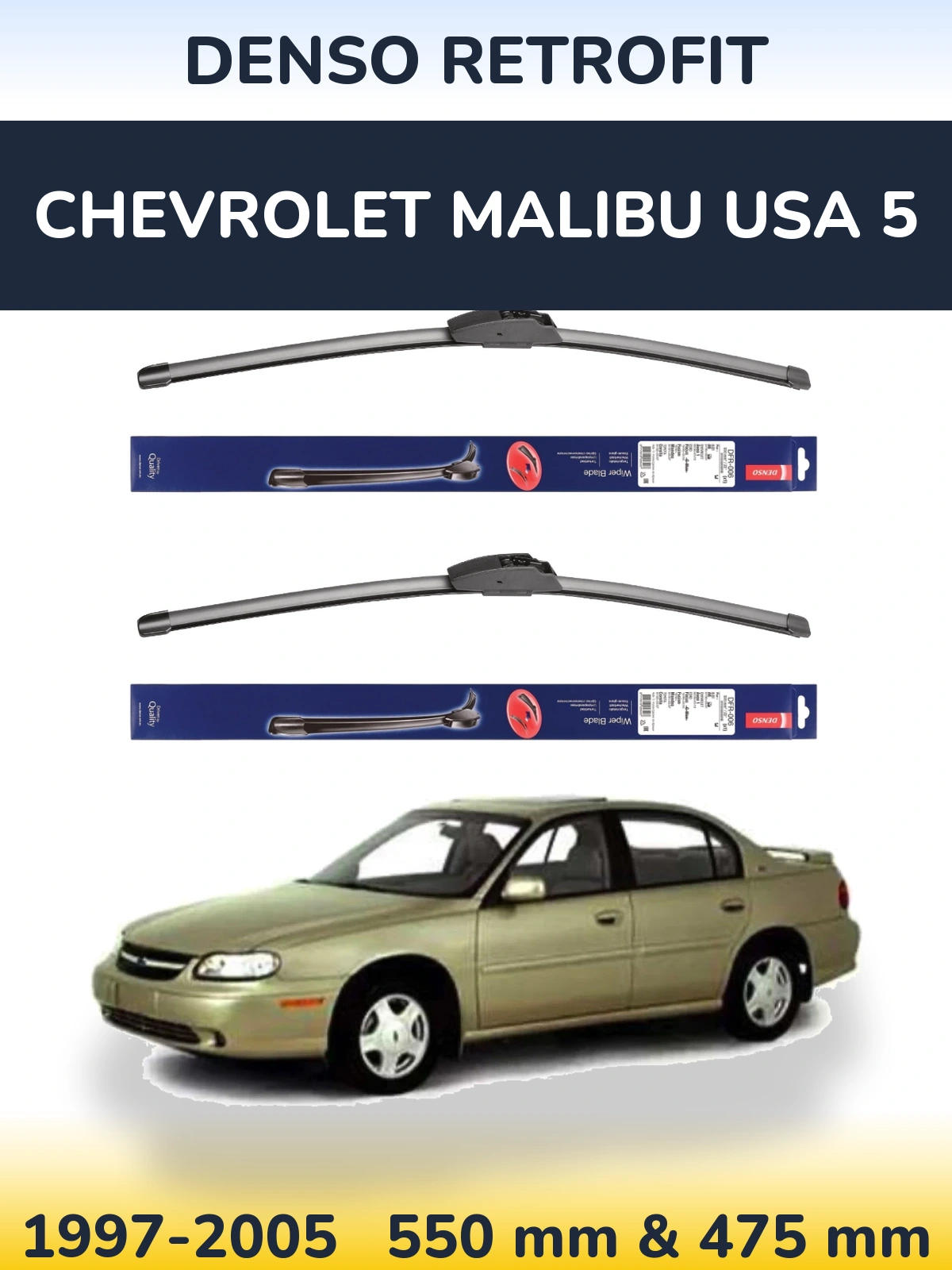 Ștergătoare Denso Retrofit pentru Chevrolet Malibu USA 5