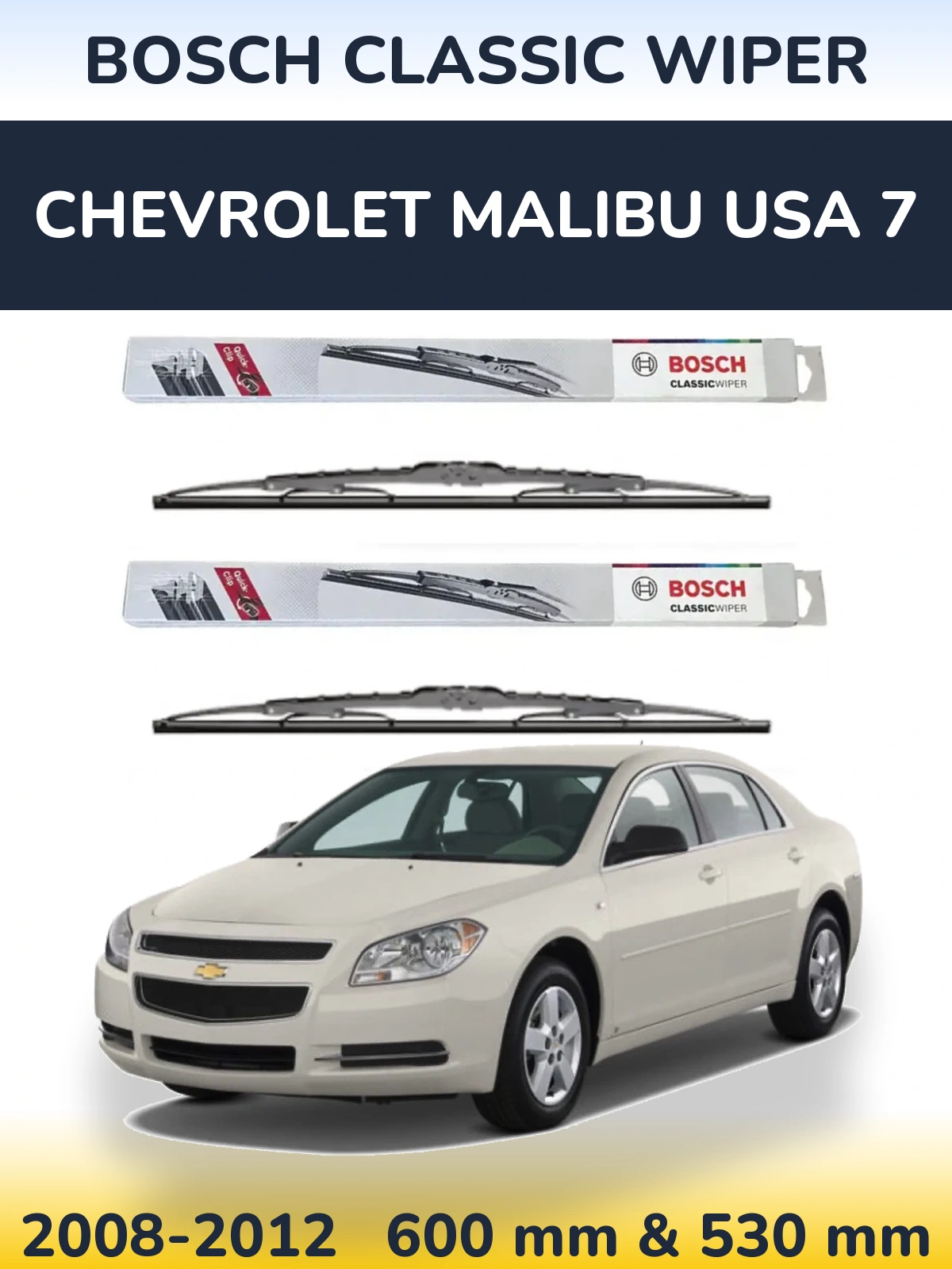 Ștergătoare BOSCH Classic Wiper pentru Chevrolet Malibu USA 7