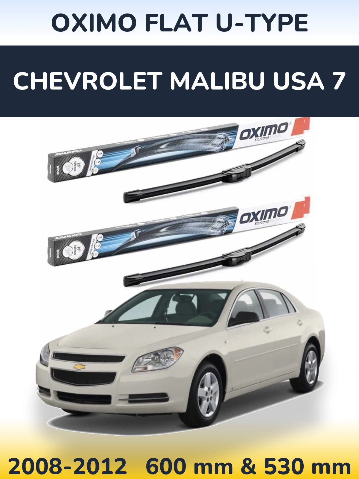 Ștergătoare Oximo Flat U-type pentru Chevrolet Malibu USA 7