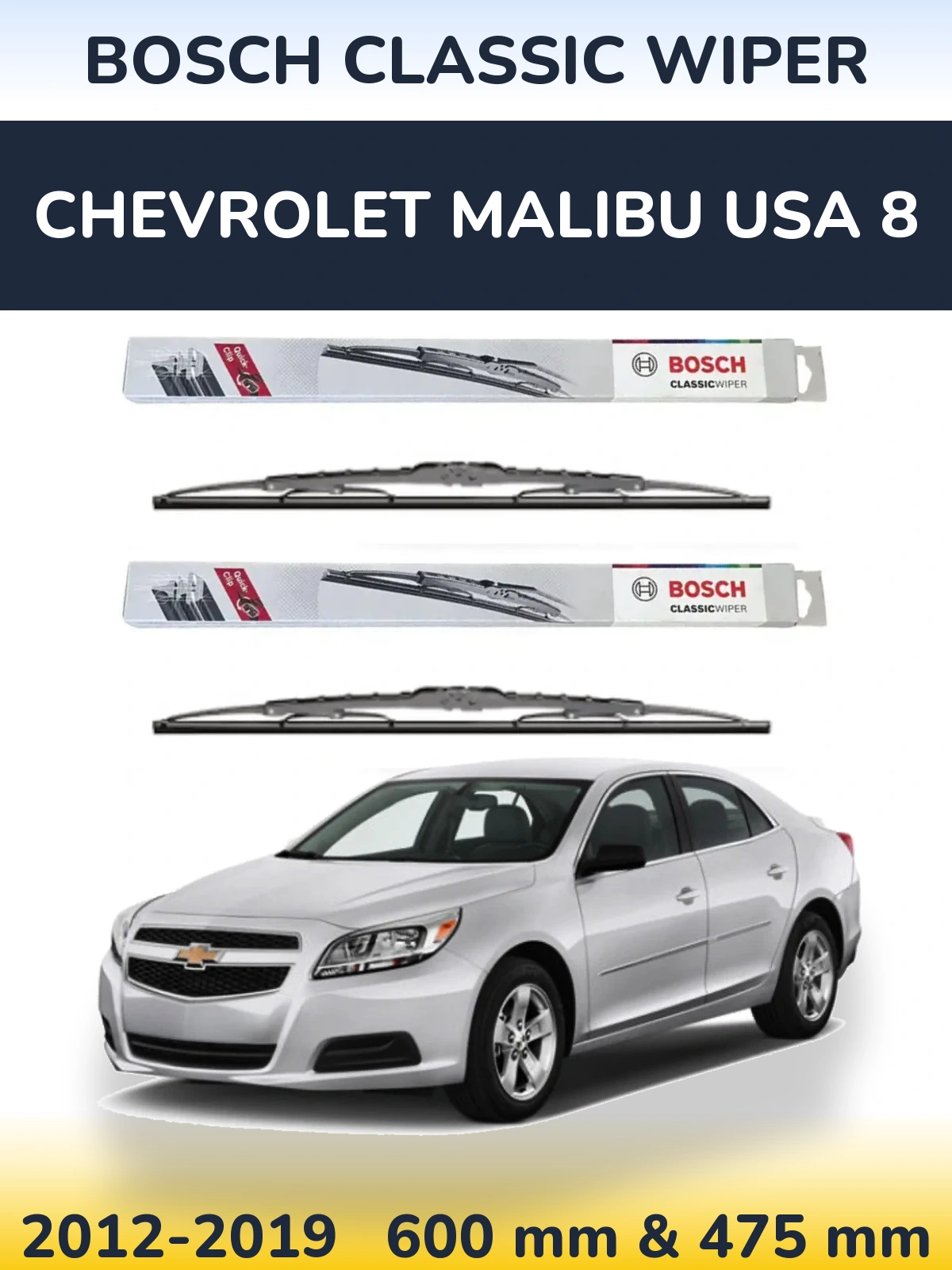 Ștergătoare BOSCH Classic Wiper pentru Chevrolet Malibu USA 8