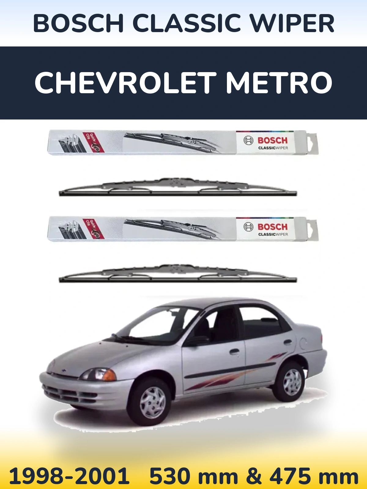 Ștergătoare BOSCH Classic Wiper pentru Chevrolet Metro