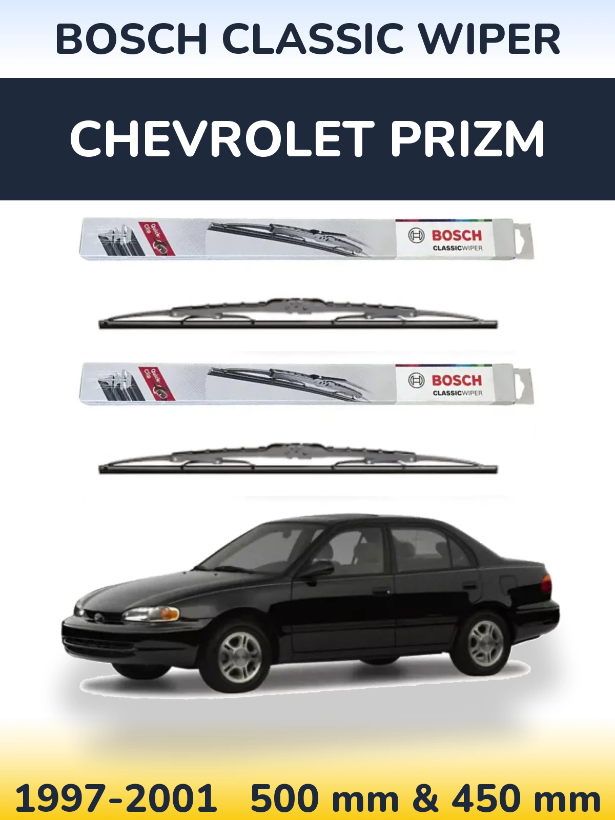Ștergătoare BOSCH Classic Wiper pentru Chevrolet Prizm
