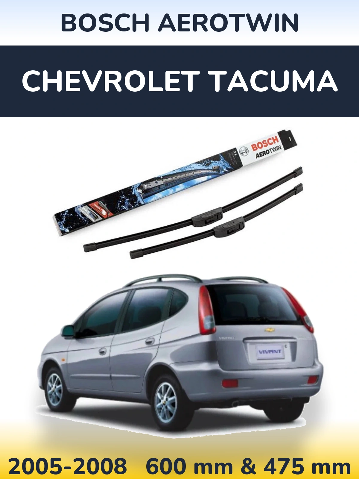 Ștergătoare BOSCH AeroTwin pentru Chevrolet Tacuma