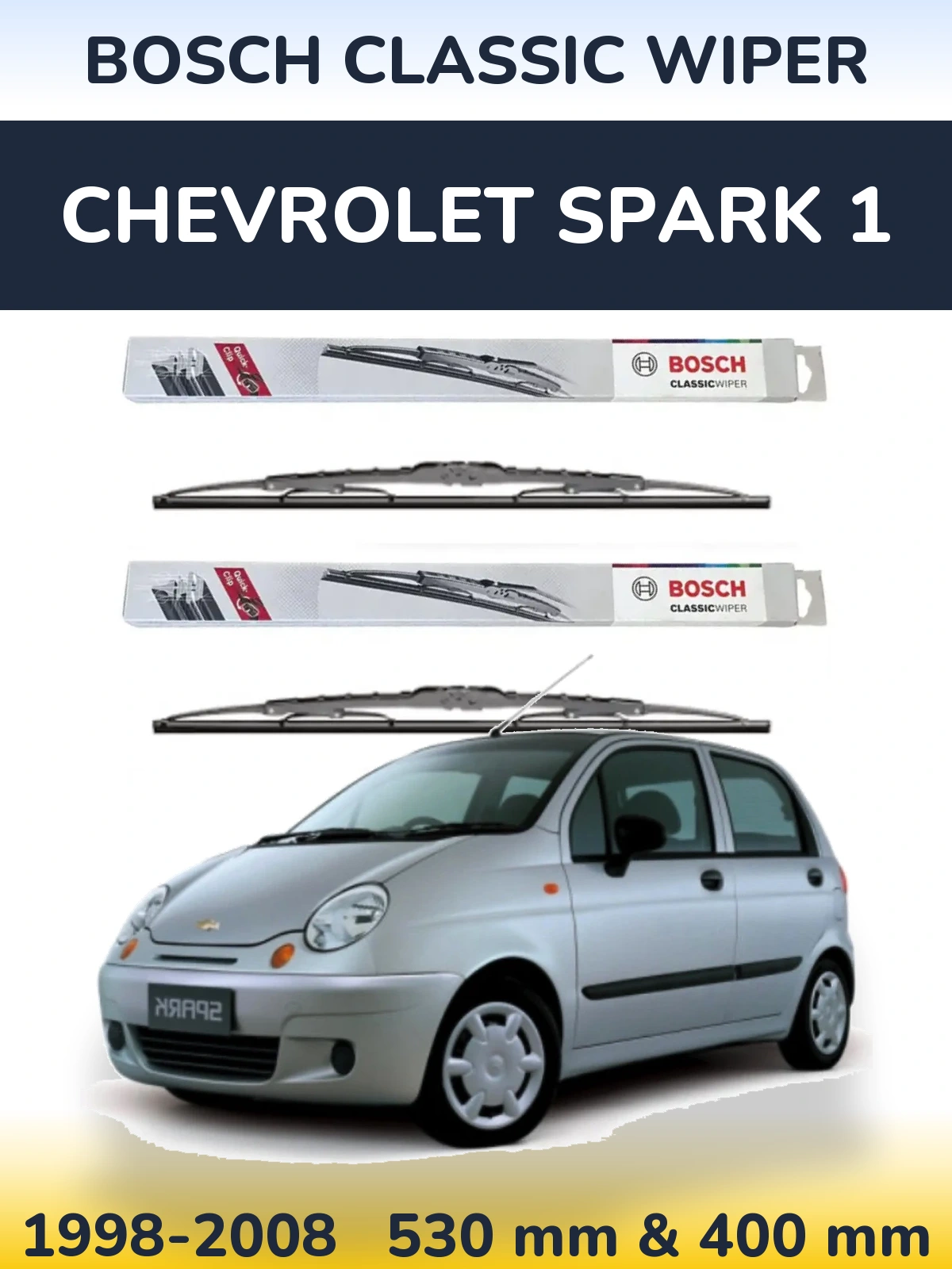 Ștergătoare BOSCH Classic Wiper pentru Chevrolet Spark 1