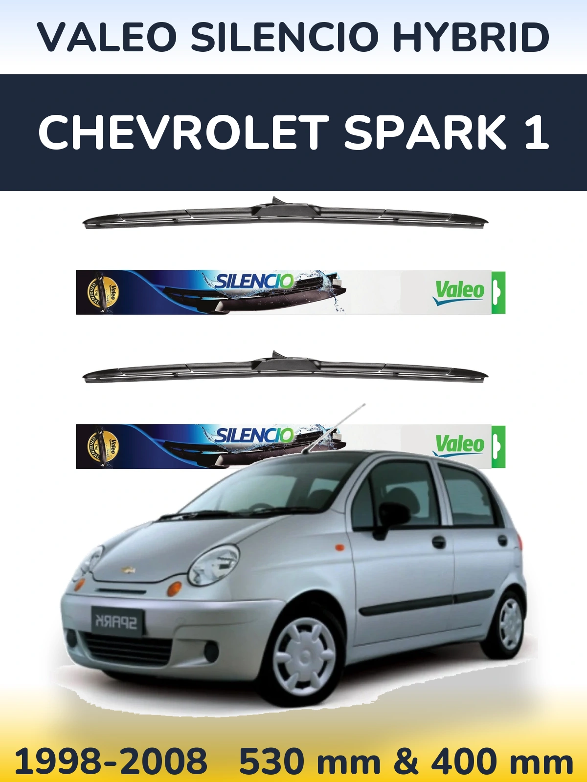 Ștergătoare Valeo Silencio Hybrid pentru Chevrolet Spark 1