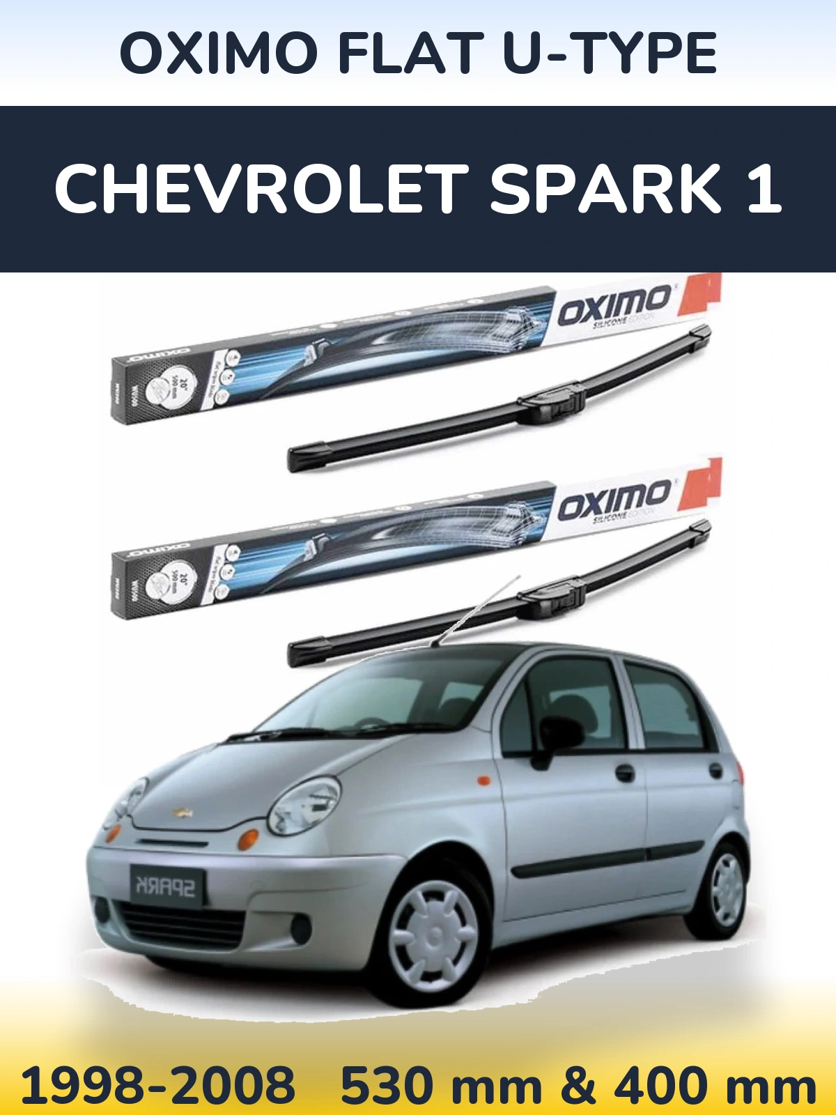 Ștergătoare Oximo Flat U-type pentru Chevrolet Spark 1