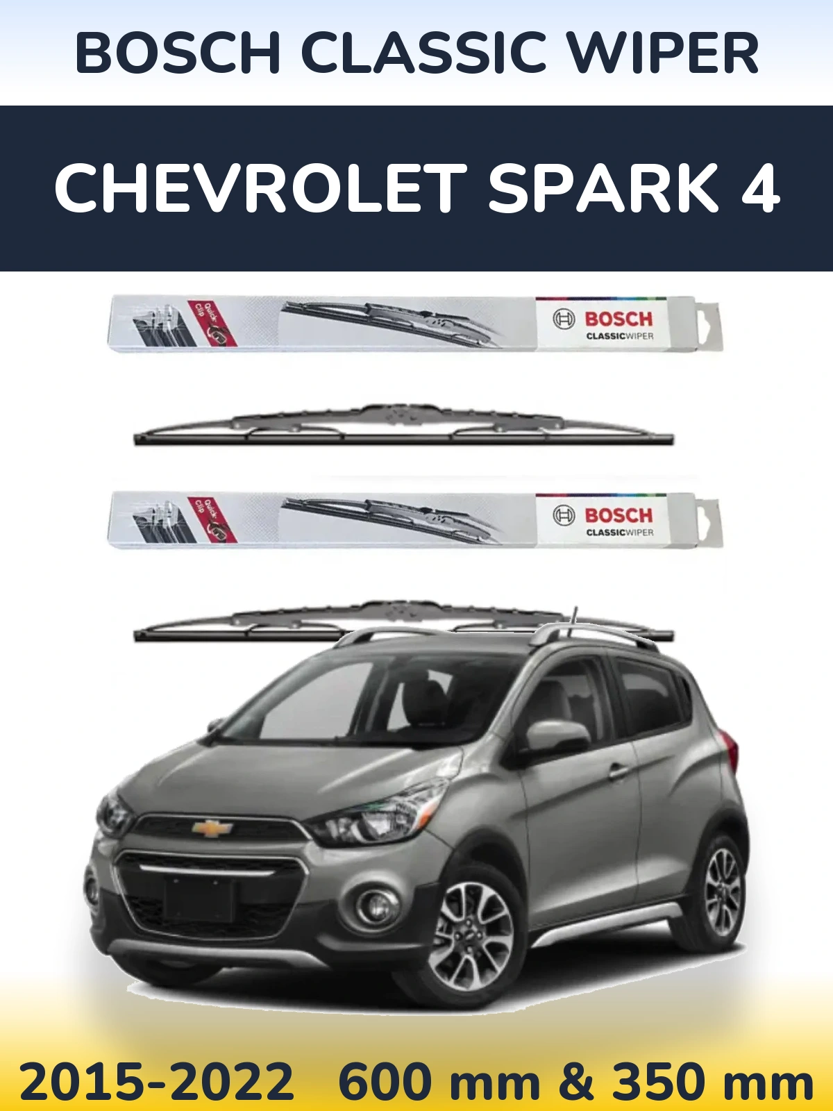 Ștergătoare BOSCH Classic Wiper pentru Chevrolet Spark 4