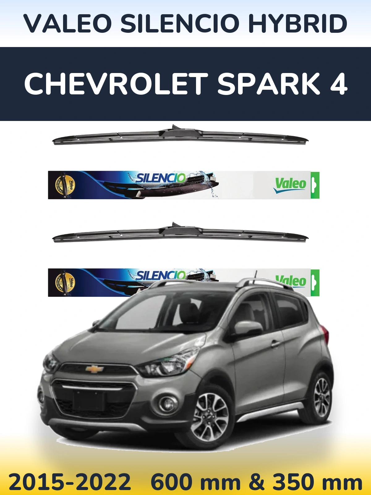 Ștergătoare Valeo Silencio Hybrid pentru Chevrolet Spark 4