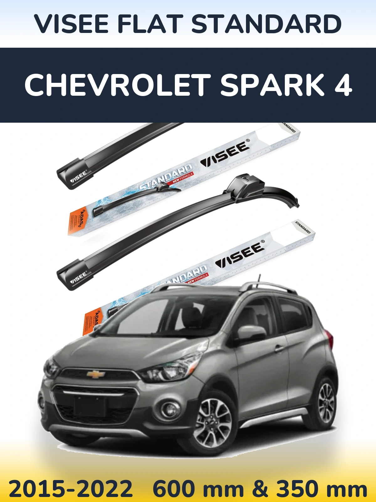 Ștergătoare VISEE FLAT STANDARD pentru Chevrolet Spark 4
