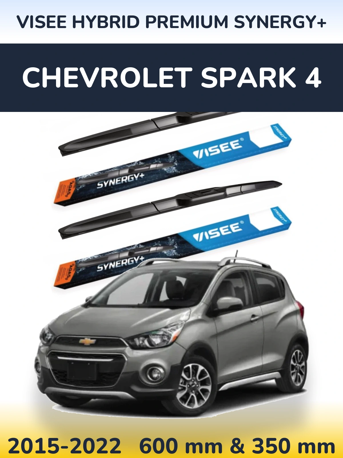 Ștergătoare VISEE HYBRID PREMIUM SYNERGY+ pentru Chevrolet Spark 4