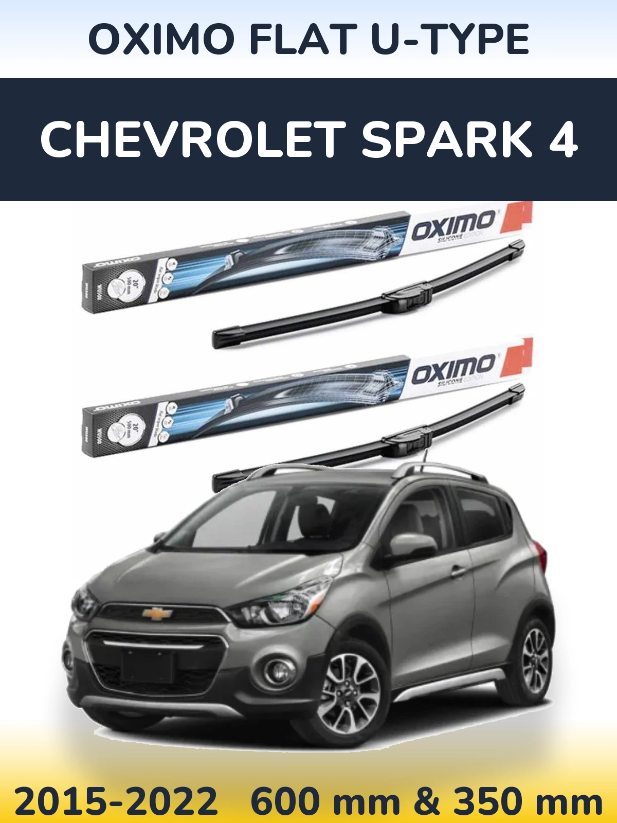 Ștergătoare Oximo Flat U-type pentru Chevrolet Spark 4