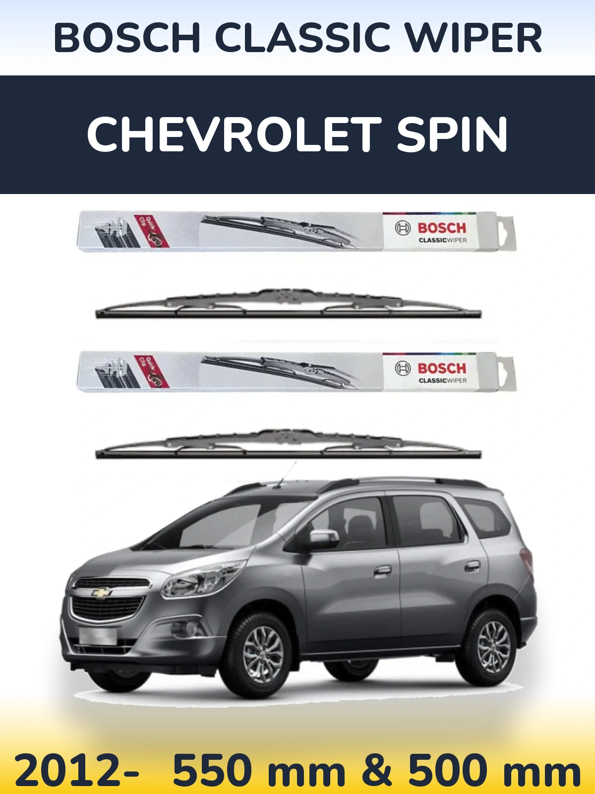 Ștergătoare BOSCH Classic Wiper pentru Chevrolet Spin