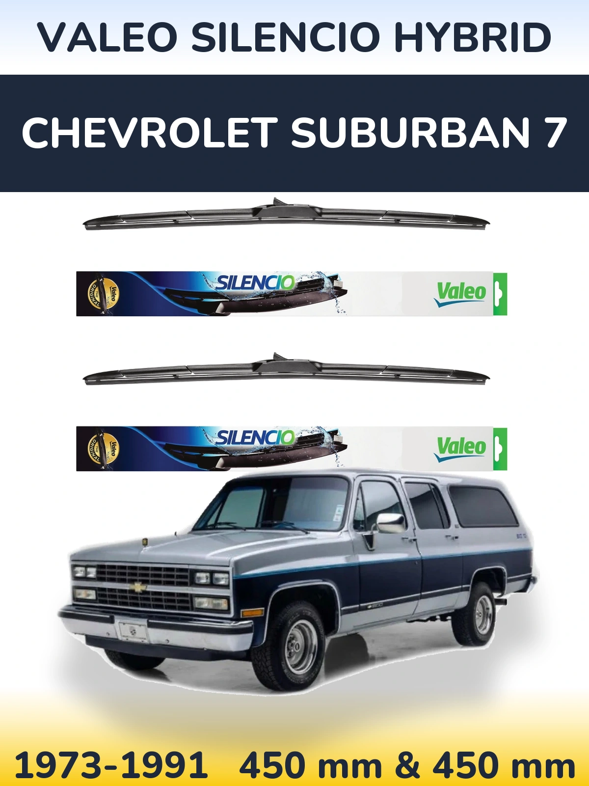 Ștergătoare Valeo Silencio Hybrid pentru Chevrolet Suburban 7