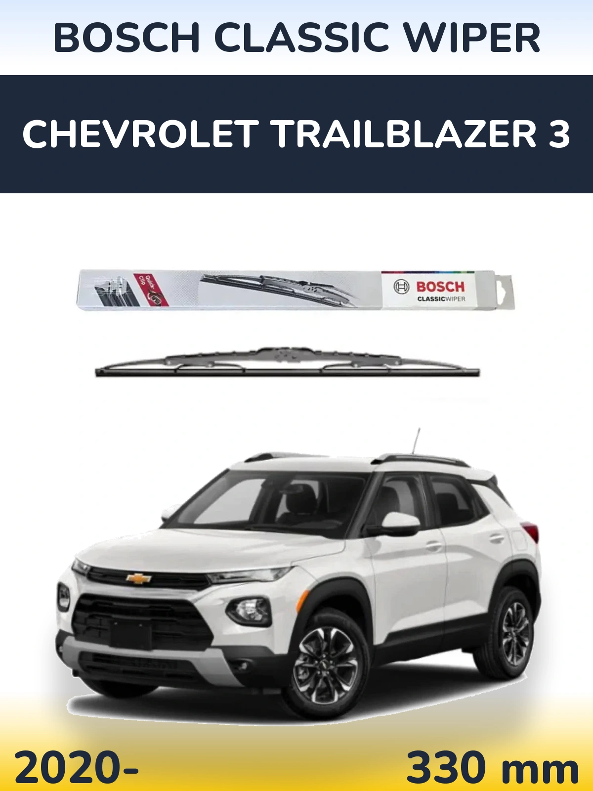 Ștergătoare BOSCH Classic Wiper pentru Chevrolet TrailBlazer 3