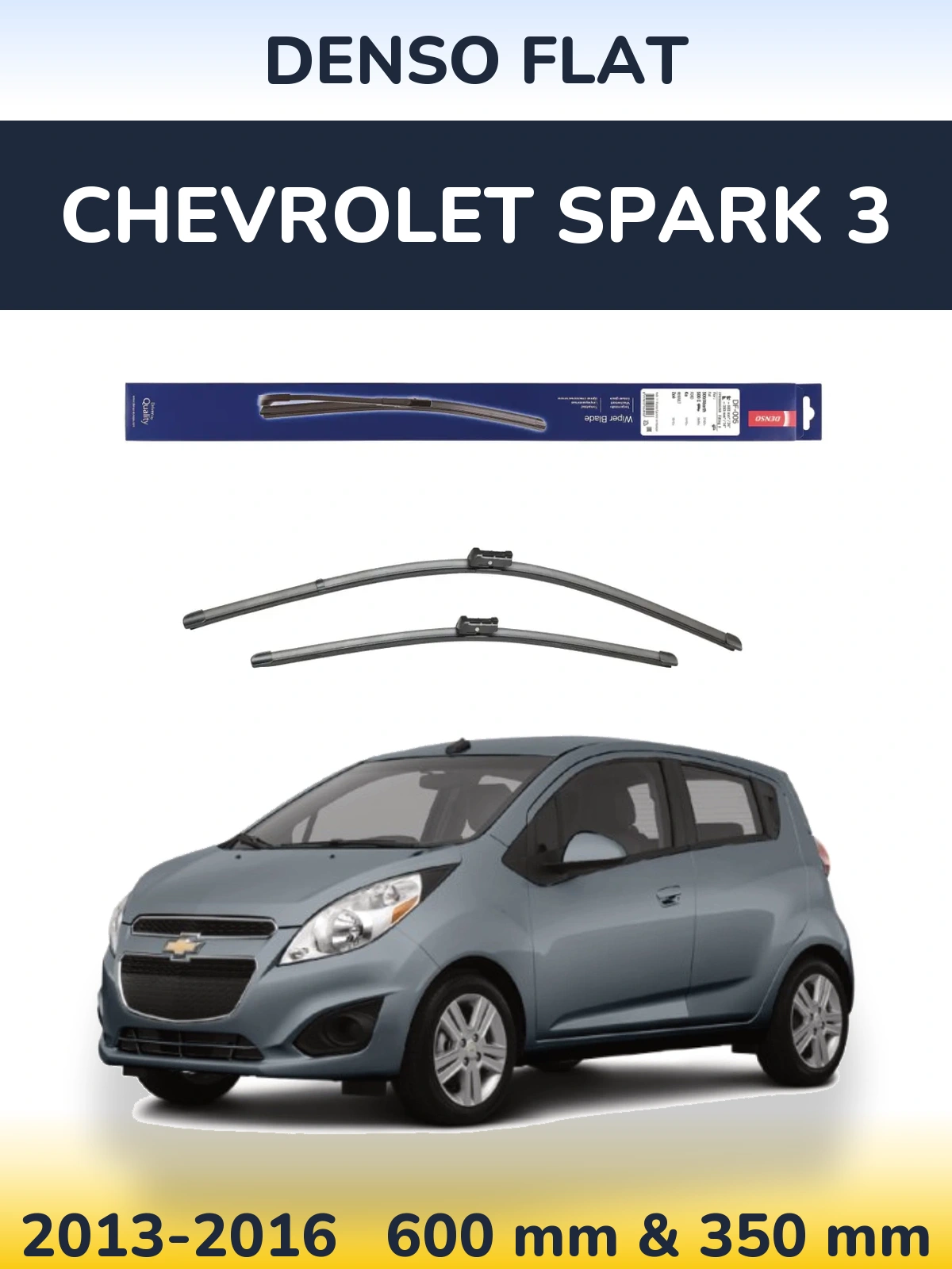 Ștergătoare Denso Flat pentru Chevrolet Spark 3