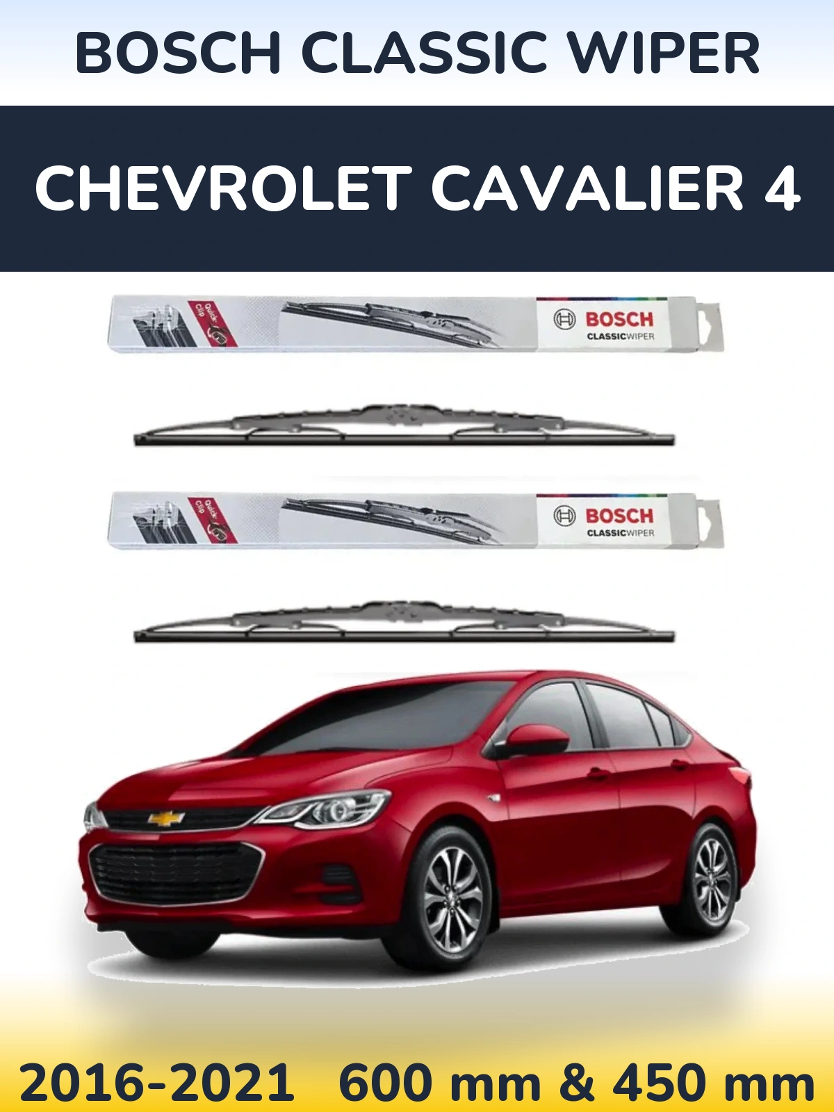 Ștergătoare BOSCH Classic Wiper pentru Chevrolet Cavalier 4