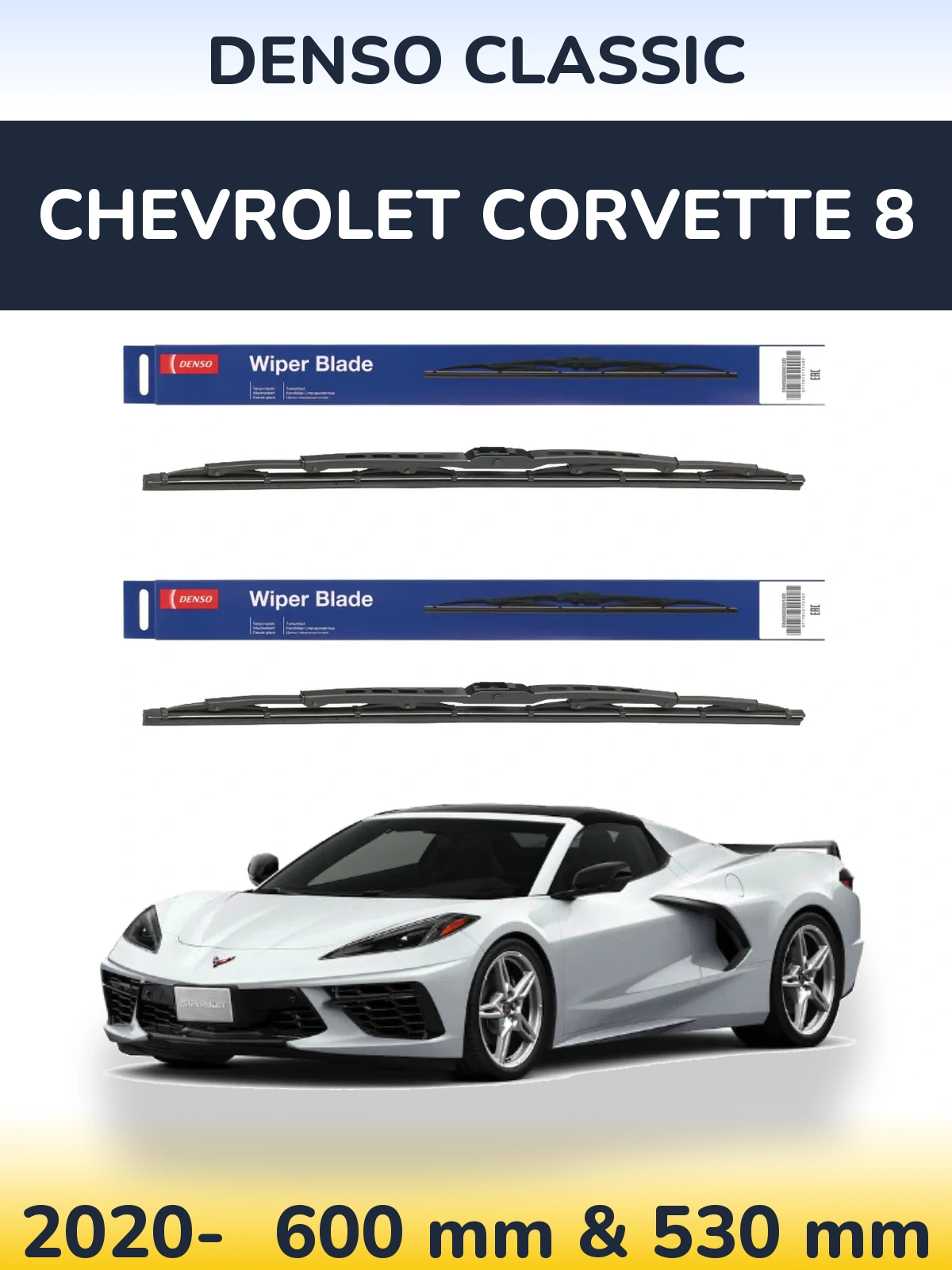 Ștergătoare Denso Classic pentru Chevrolet Corvette 8