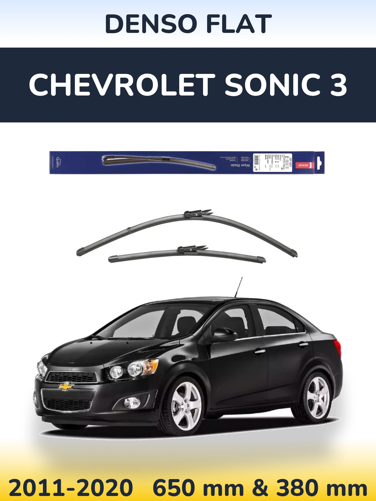 Ștergătoare Denso Flat pentru Chevrolet Sonic 3