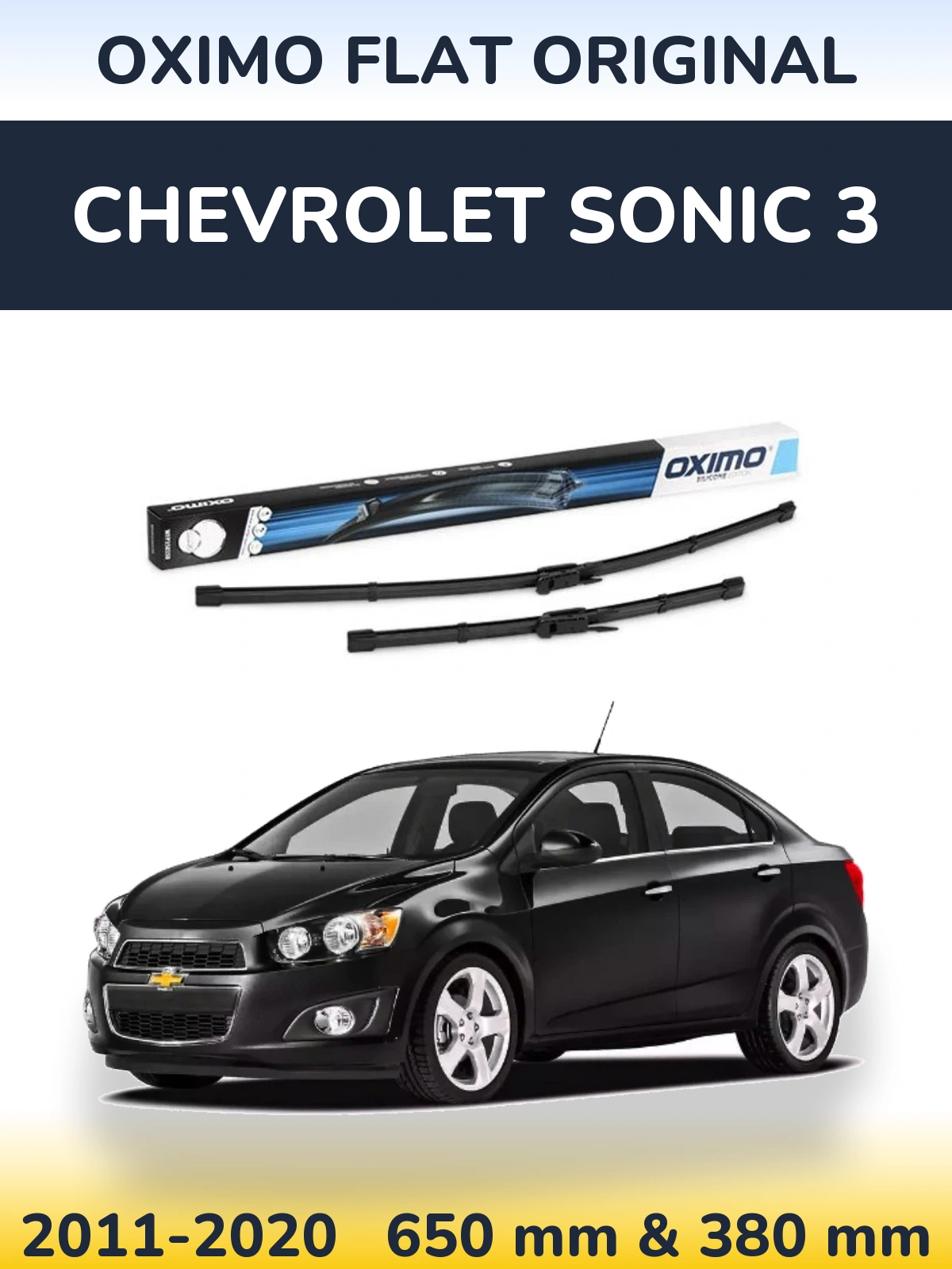 Ștergătoare Oximo Flat Original pentru Chevrolet Sonic 3