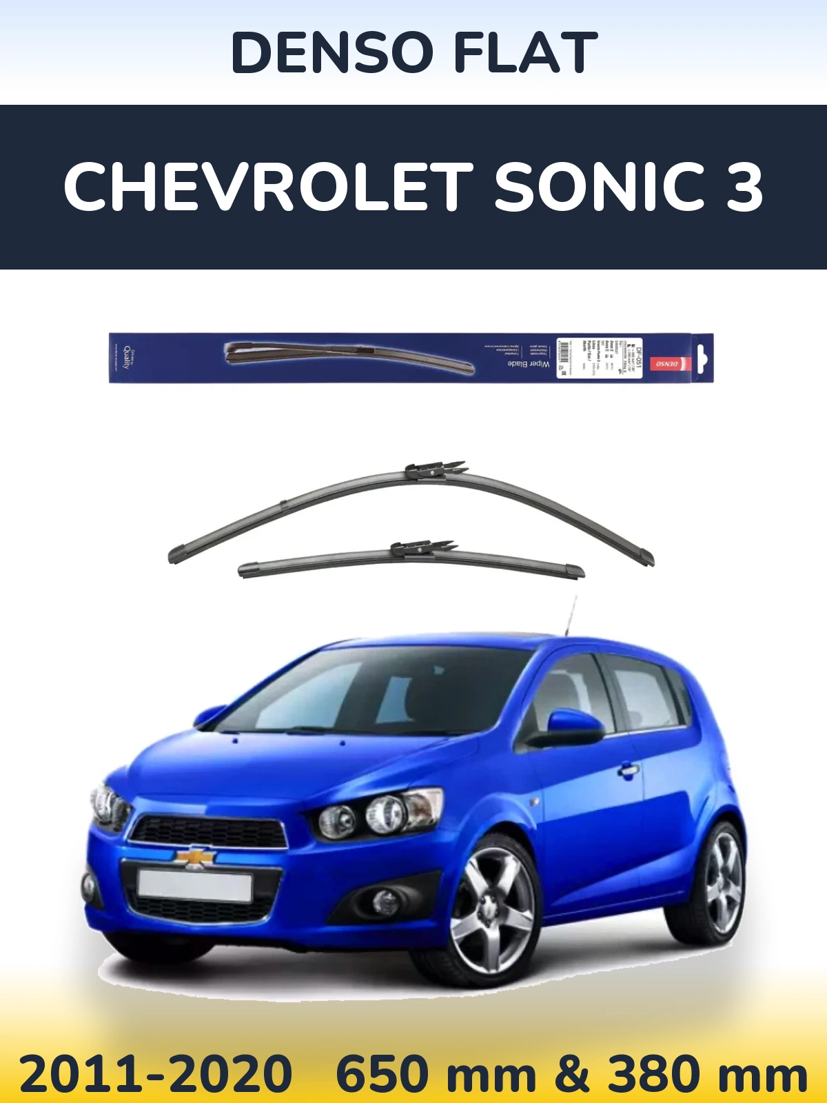 Ștergătoare Denso Flat pentru Chevrolet Sonic 3