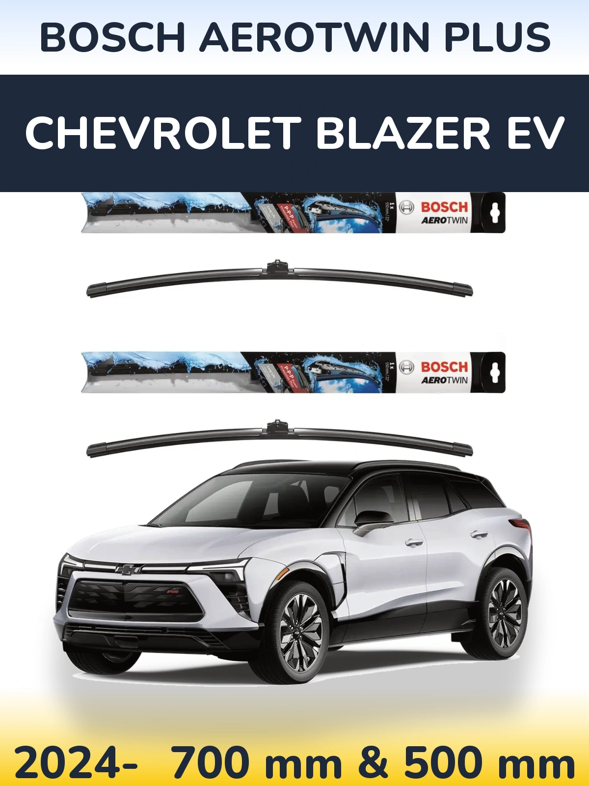 Ștergătoare BOSCH AeroTwin Plus pentru Chevrolet Blazer EV