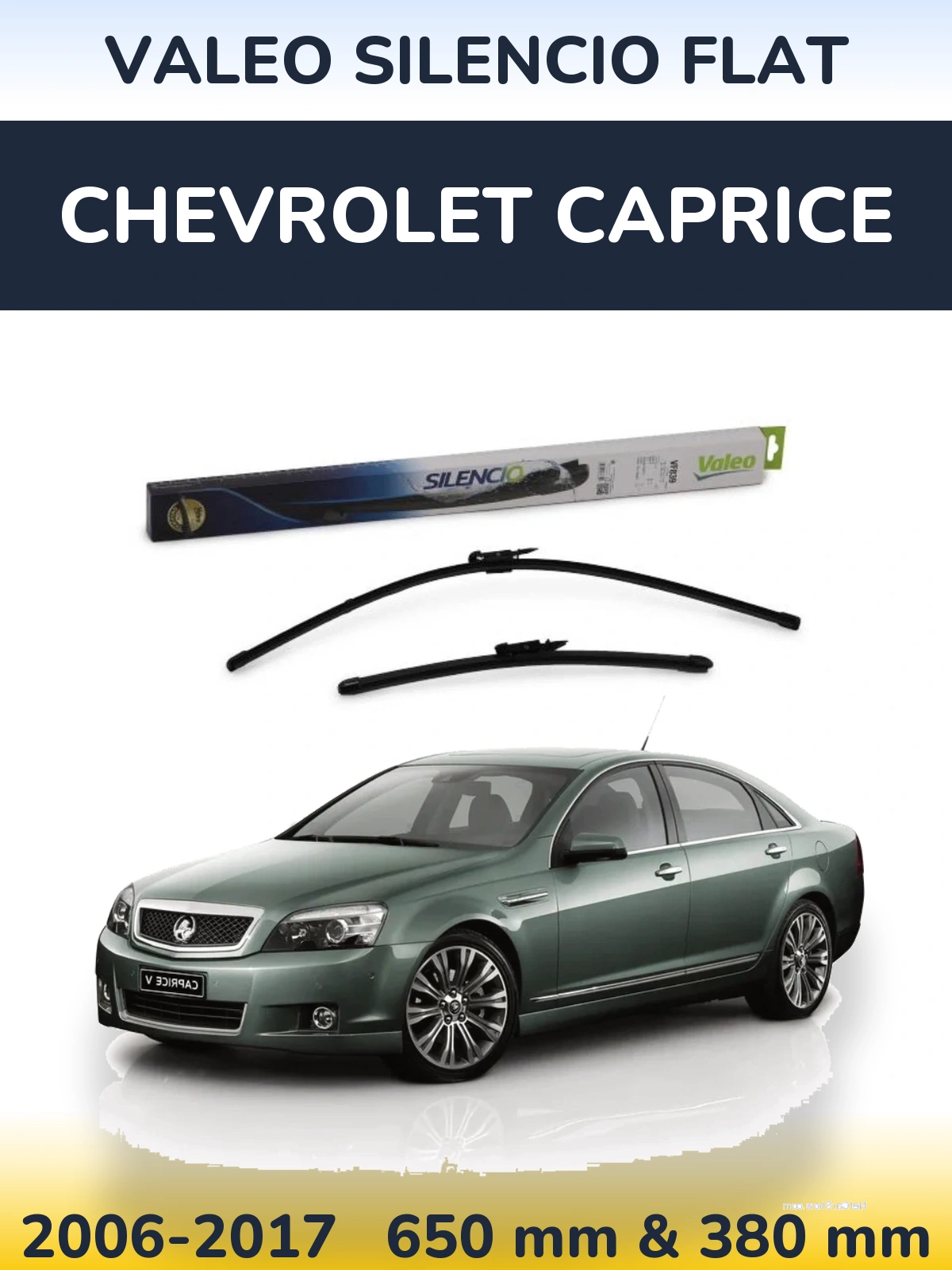 Ștergătoare Valeo Silencio Flat pentru Chevrolet Caprice