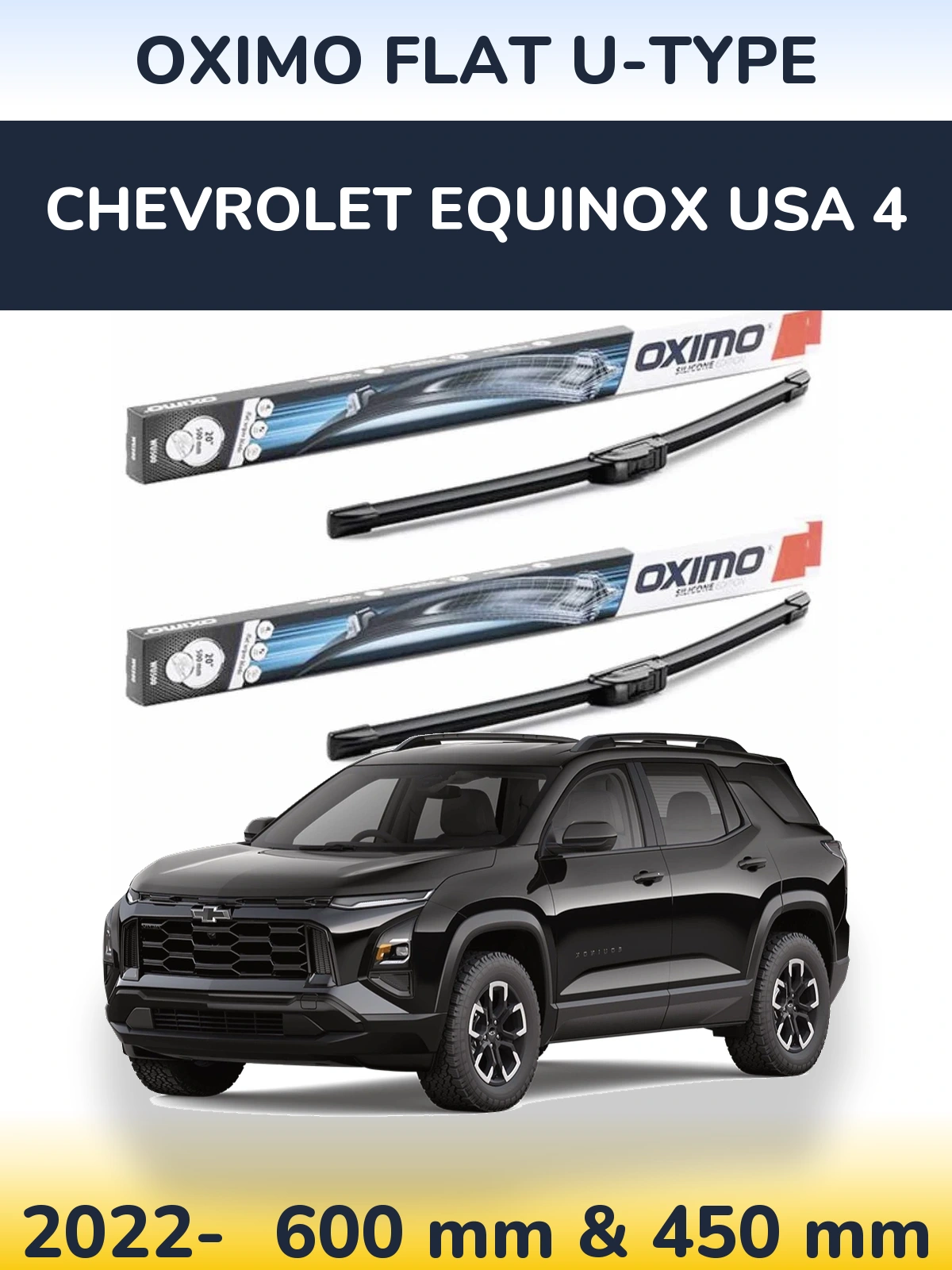 Ștergătoare Oximo Flat U-type pentru Chevrolet Equinox USA 4