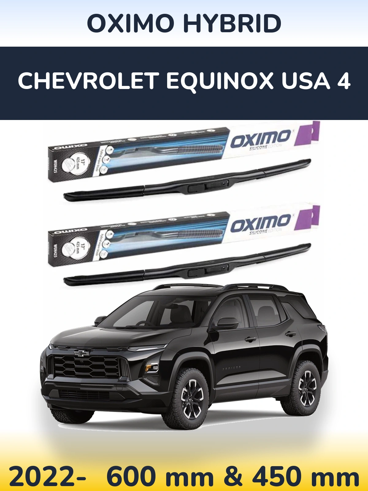 Ștergătoare Oximo Hybrid pentru Chevrolet Equinox USA 4