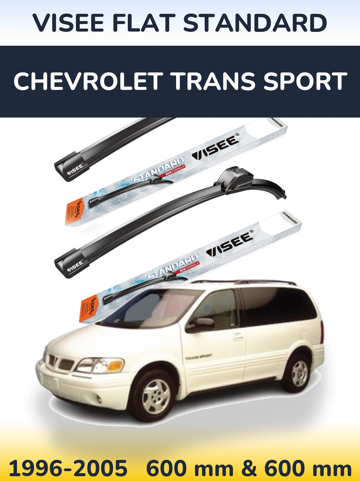 Ștergătoare VISEE FLAT STANDARD pentru Chevrolet Trans Sport