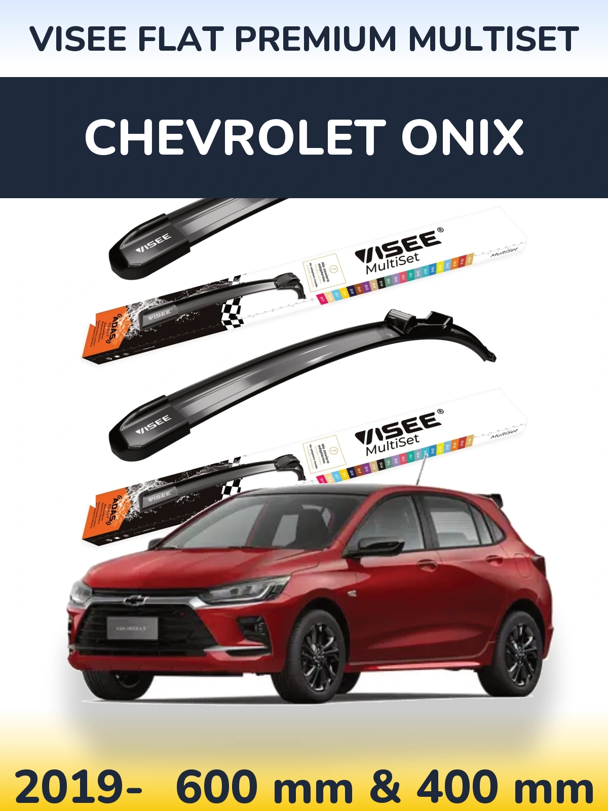 Ștergătoare VISEE FLAT PREMIUM MultiSet pentru Chevrolet Onix