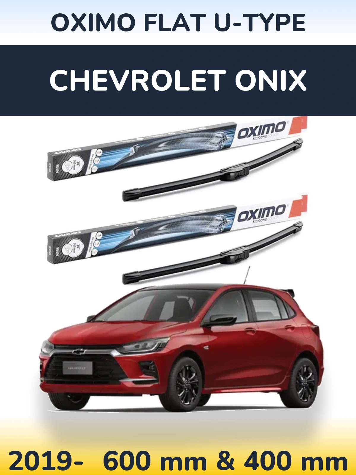 Ștergătoare Oximo Flat U-type pentru Chevrolet Onix