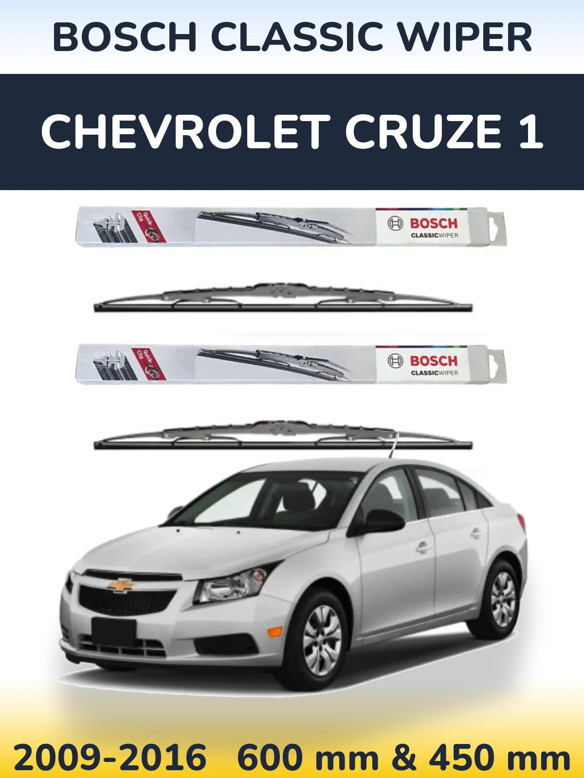 Ștergătoare BOSCH Classic Wiper pentru Chevrolet Cruze 1