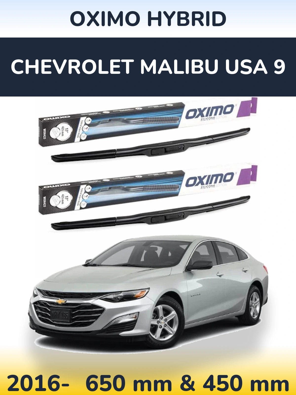 Ștergătoare Oximo Hybrid pentru Chevrolet Malibu USA 9