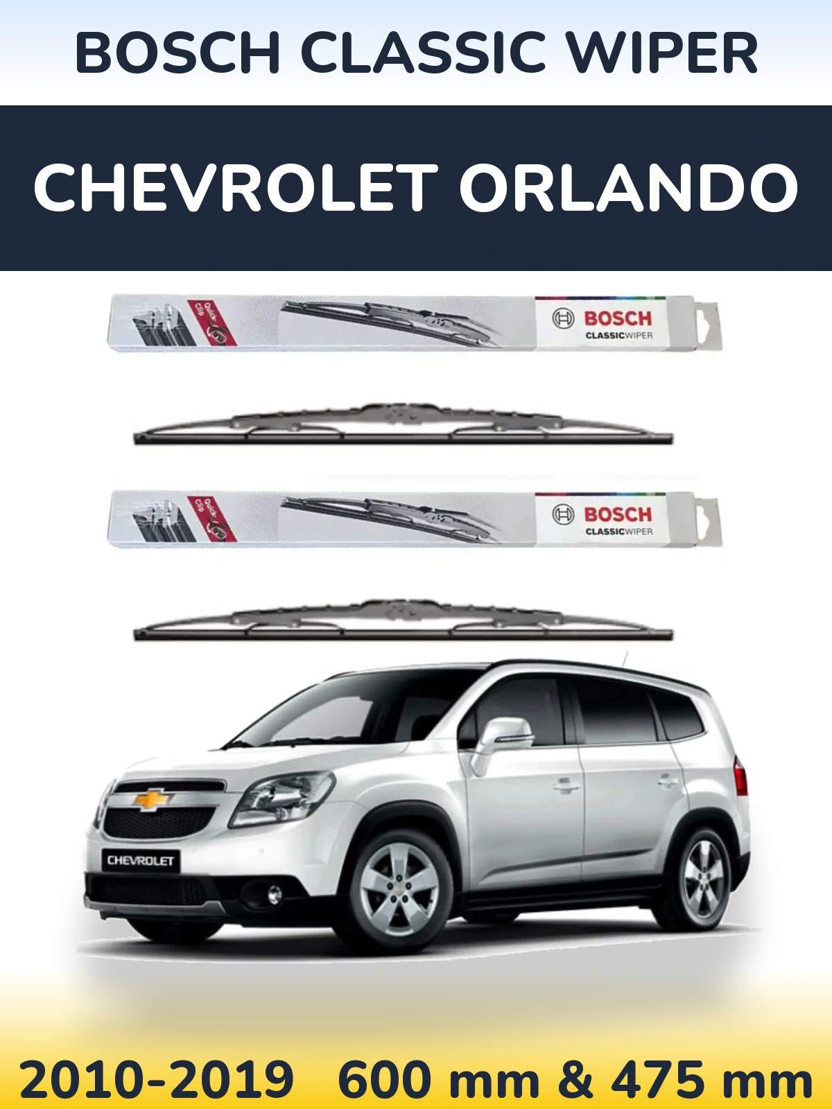 Ștergătoare BOSCH Classic Wiper pentru Chevrolet Orlando