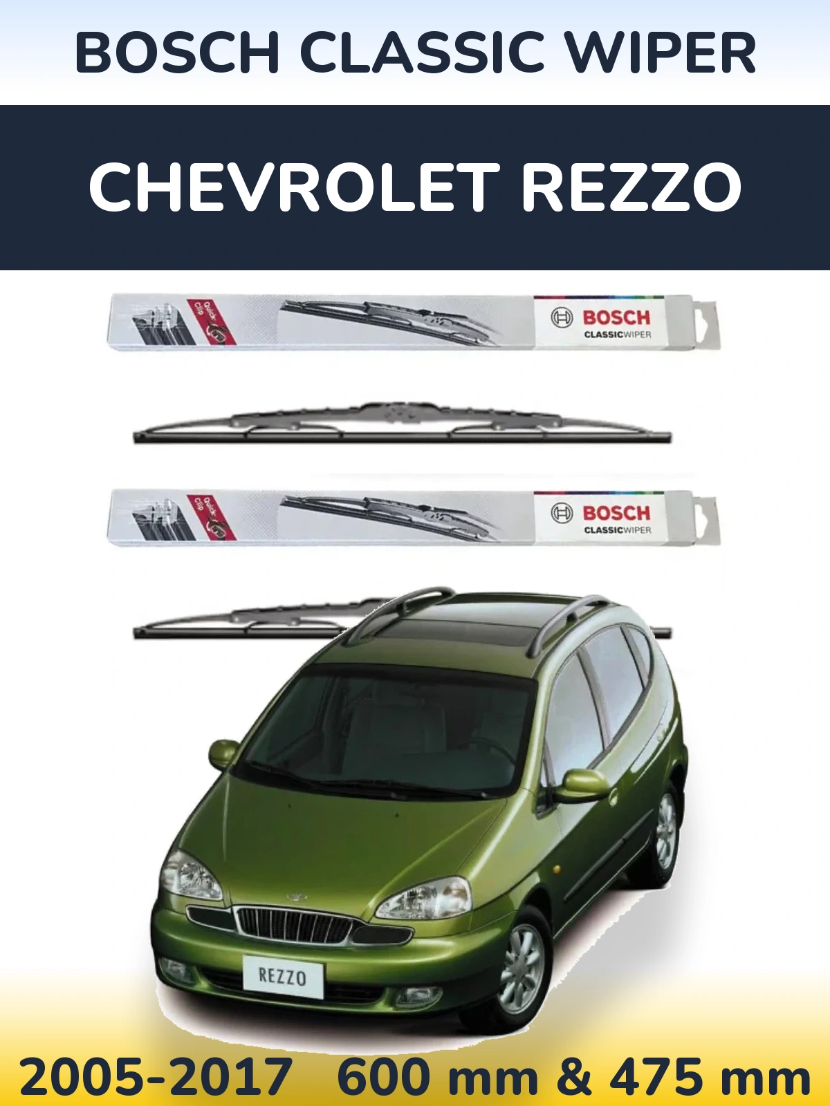 Ștergătoare BOSCH Classic Wiper pentru Chevrolet Rezzo