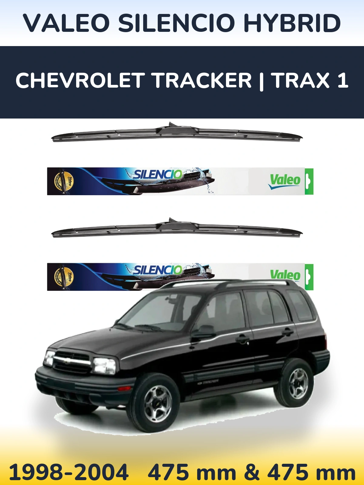 Ștergătoare Valeo Silencio Hybrid pentru Chevrolet Tracker | Trax 1