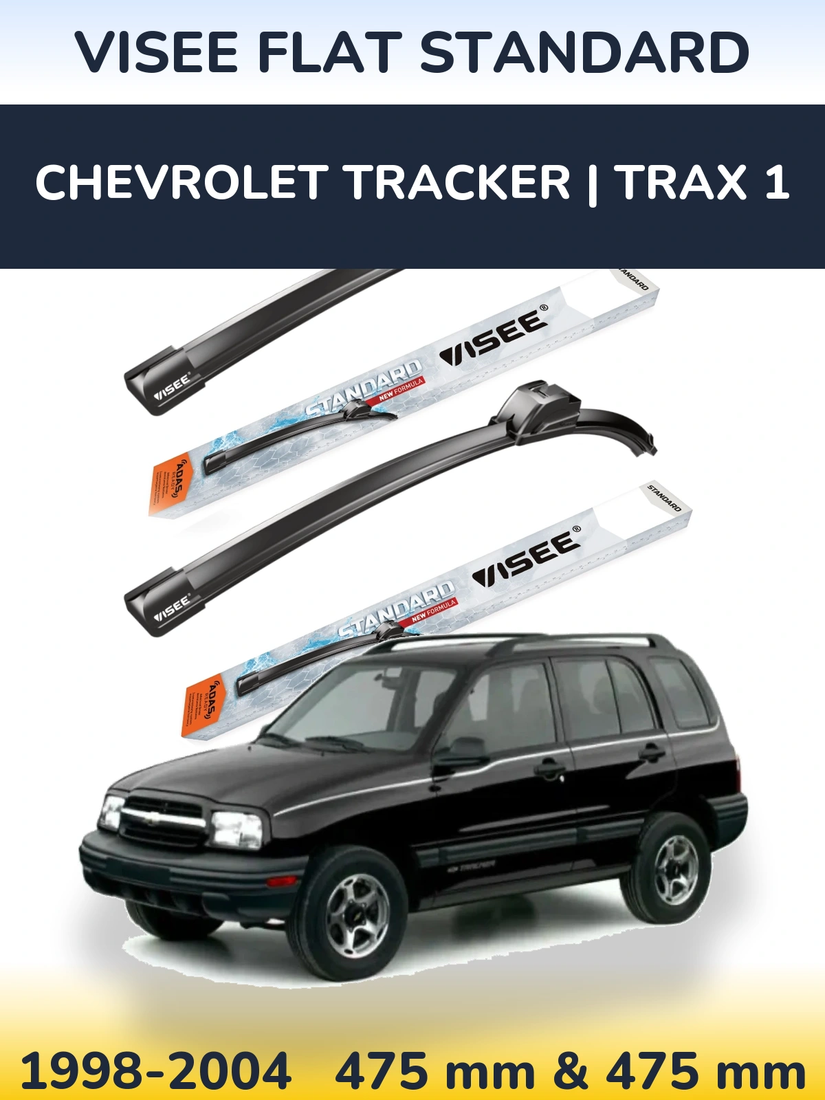 Ștergătoare VISEE FLAT STANDARD pentru Chevrolet Tracker | Trax 1
