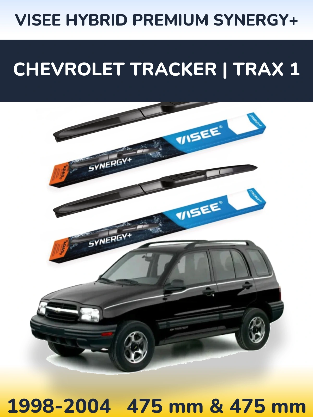 Ștergătoare VISEE HYBRID PREMIUM SYNERGY+ pentru Chevrolet Tracker | Trax 1
