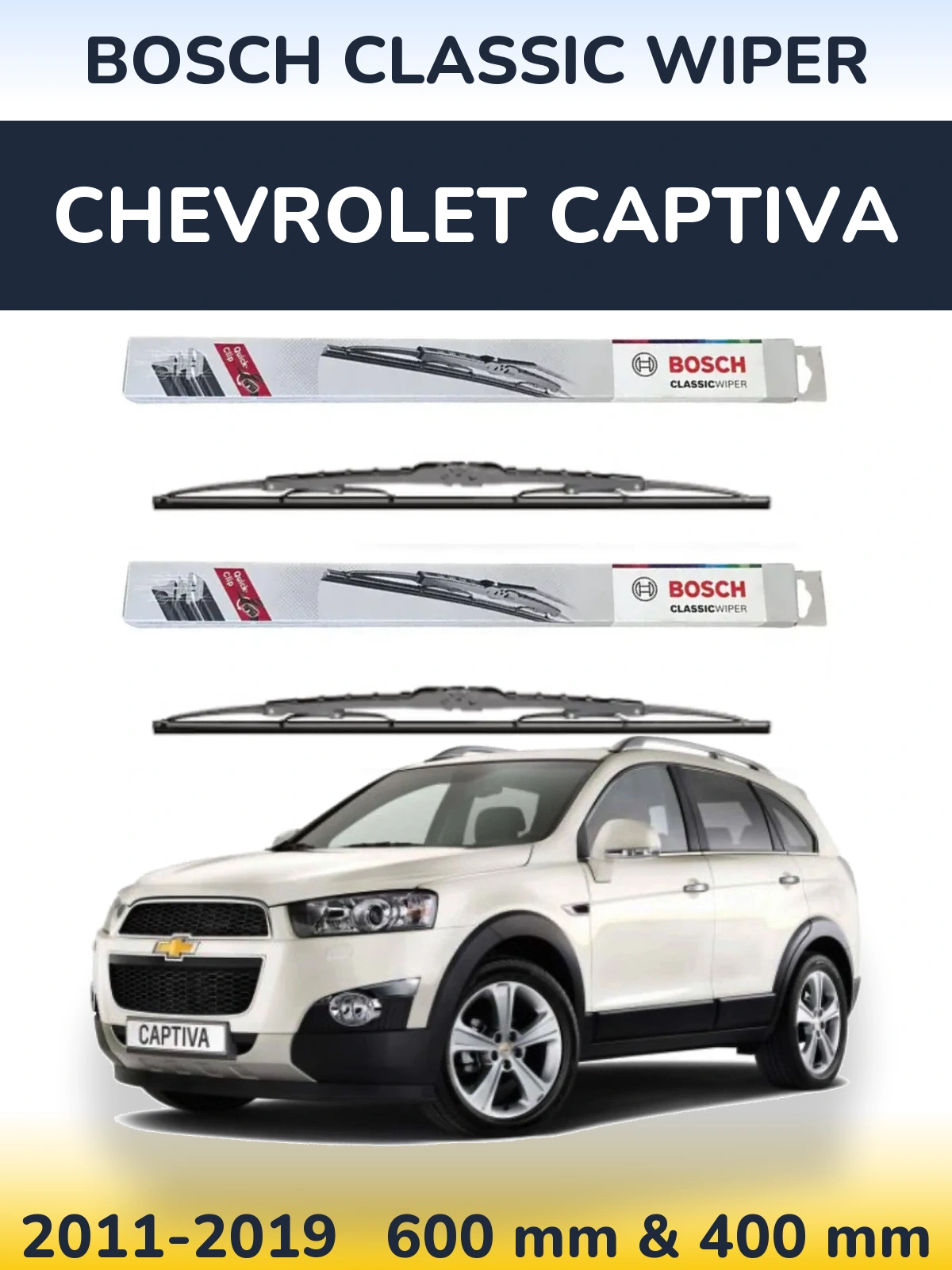 Ștergătoare BOSCH Classic Wiper pentru Chevrolet Captiva