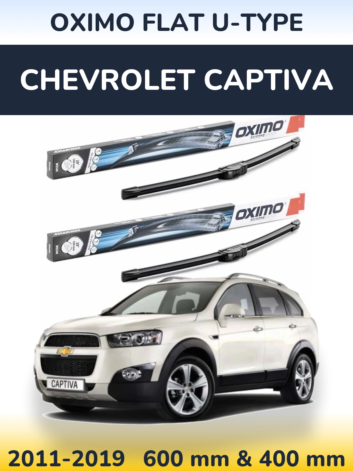 Ștergătoare Oximo Flat U-type pentru Chevrolet Captiva
