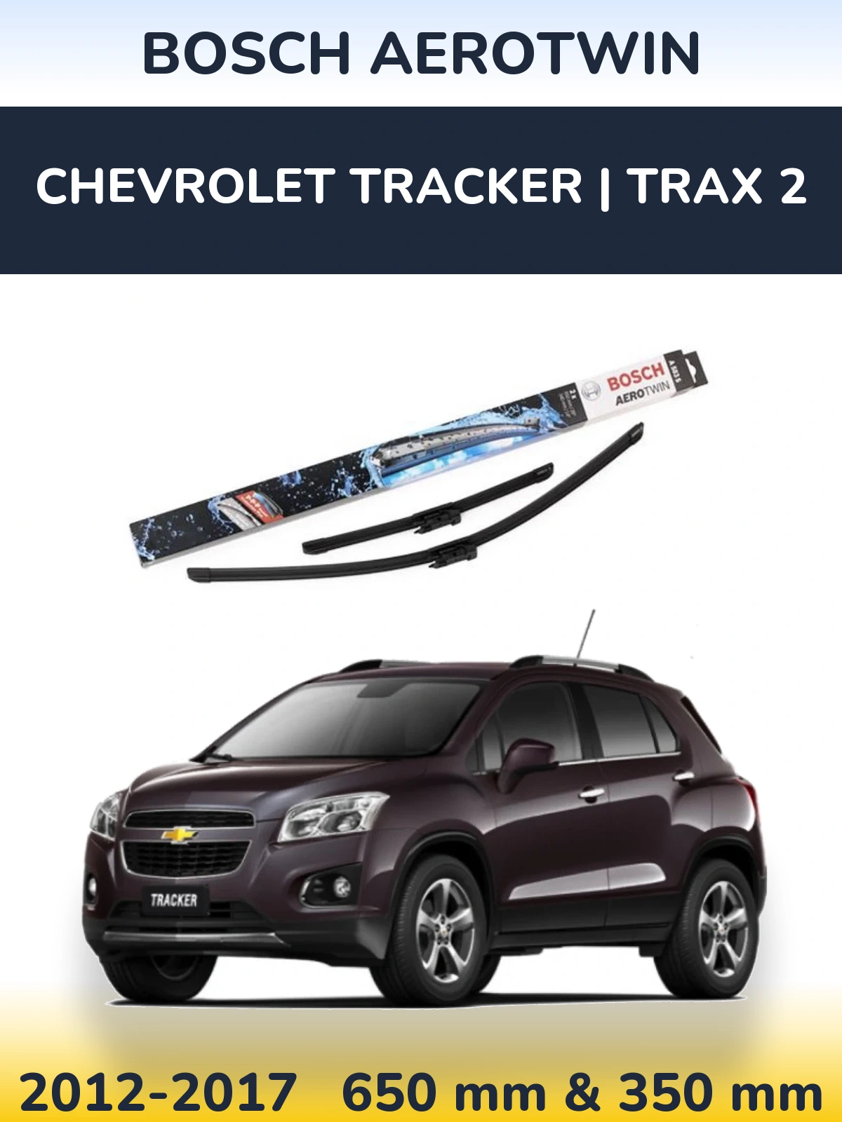Ștergătoare BOSCH AeroTwin pentru Chevrolet Tracker | Trax 2