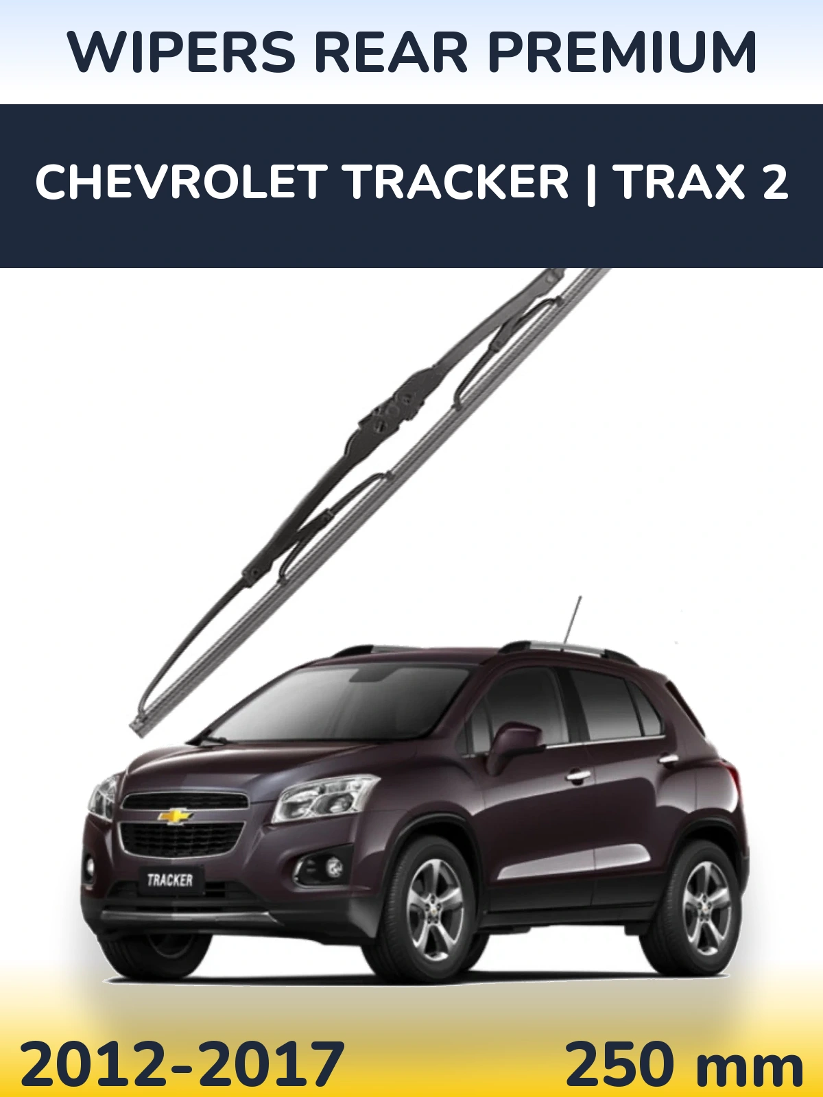 Задний дворник WIPERS REAR PREMIUM 250 мм для Chevrolet Tracker | Trax 2 2012-2017